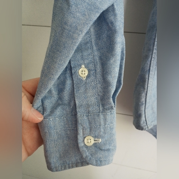 Polo by Ralph Lauren boys 12 blue button up shirt like new - Picture 4 of 8